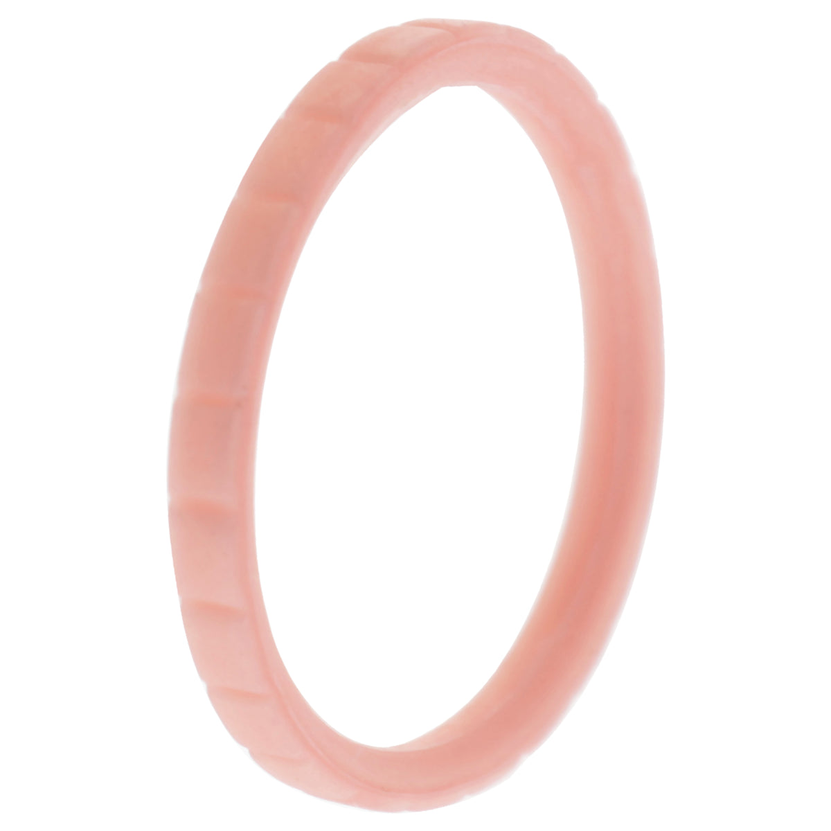 Silicone Wedding Stackble Lines Single Ring  RoseGoldNew by ROQ for Women  11 mm Ring