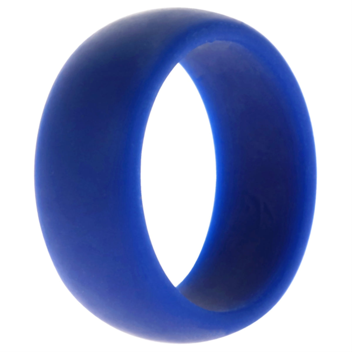 Silicone Wedding Ring Dome Style  Blue by ROQ for Men  8 mm Ring