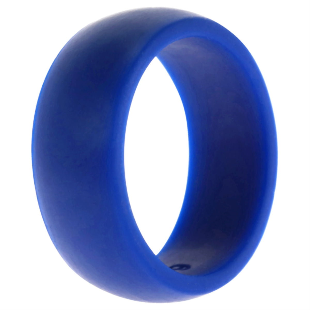 Silicone Wedding Ring Dome Style  Blue by ROQ for Men  9 mm Ring