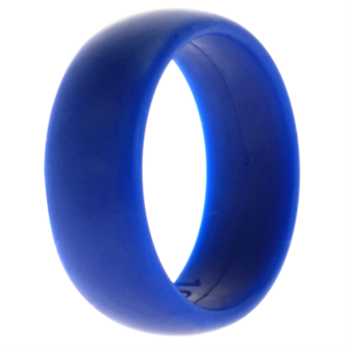 Silicone Wedding Ring Dome Style  Blue by ROQ for Men  10 mm Ring