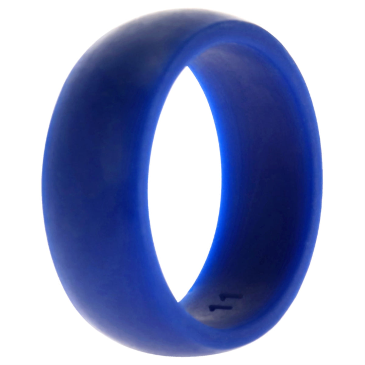 Silicone Wedding Ring Dome Style  Blue by ROQ for Men  11 mm Ring