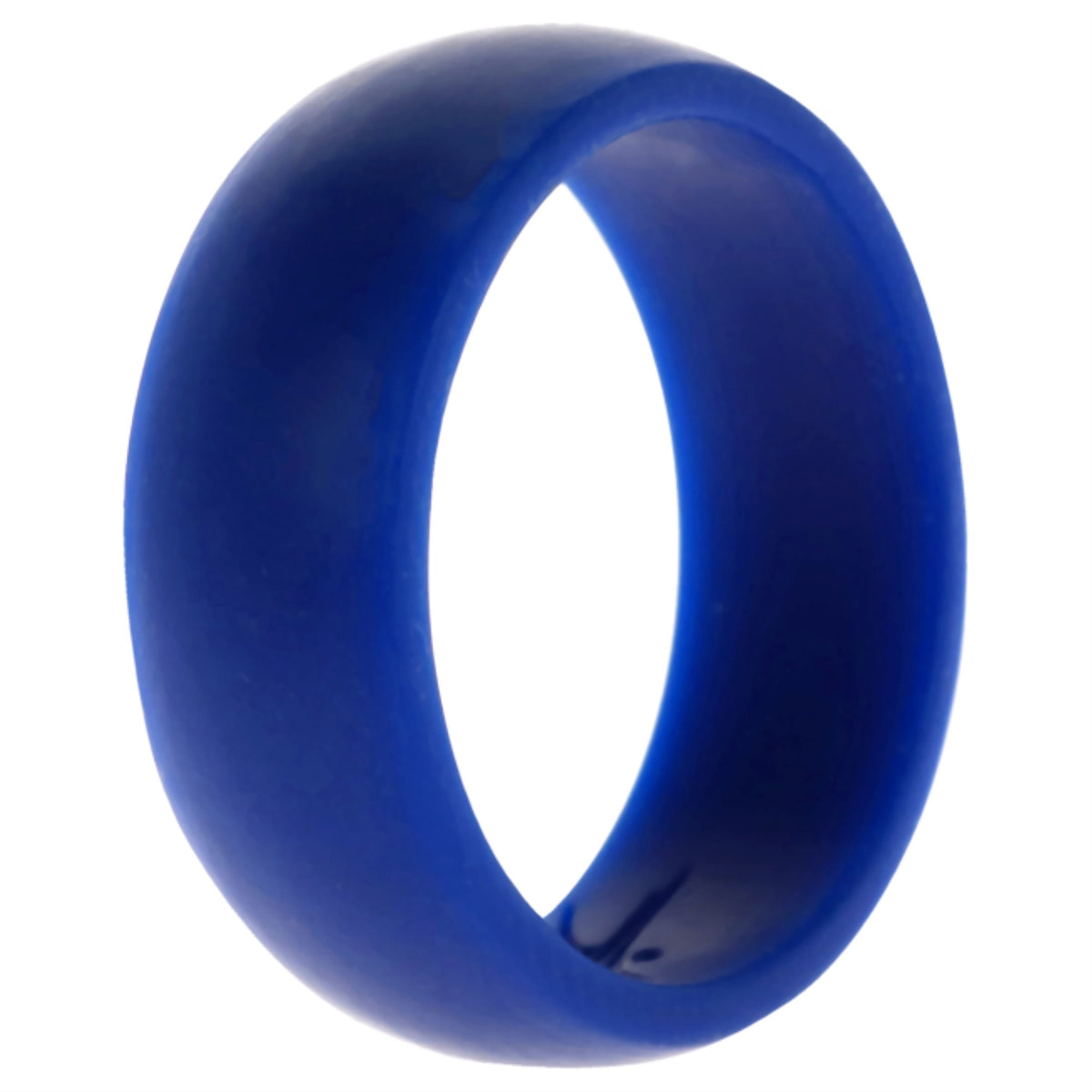 Silicone Wedding Ring Dome Style  Blue by ROQ for Men  12 mm Ring