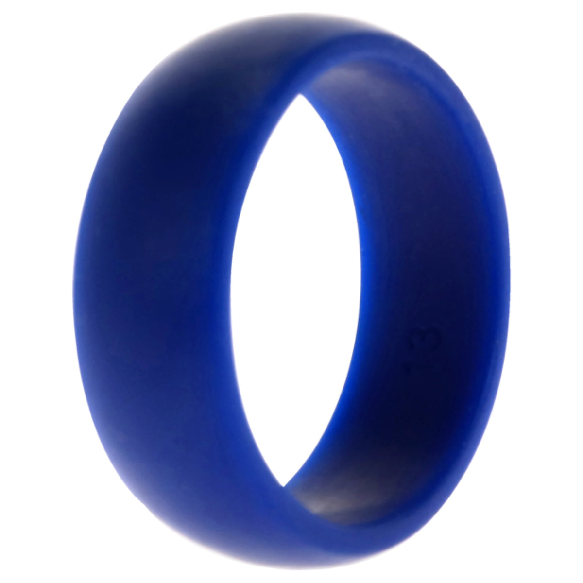 Silicone Wedding Ring Dome Style  Blue by ROQ for Men  13 mm Ring