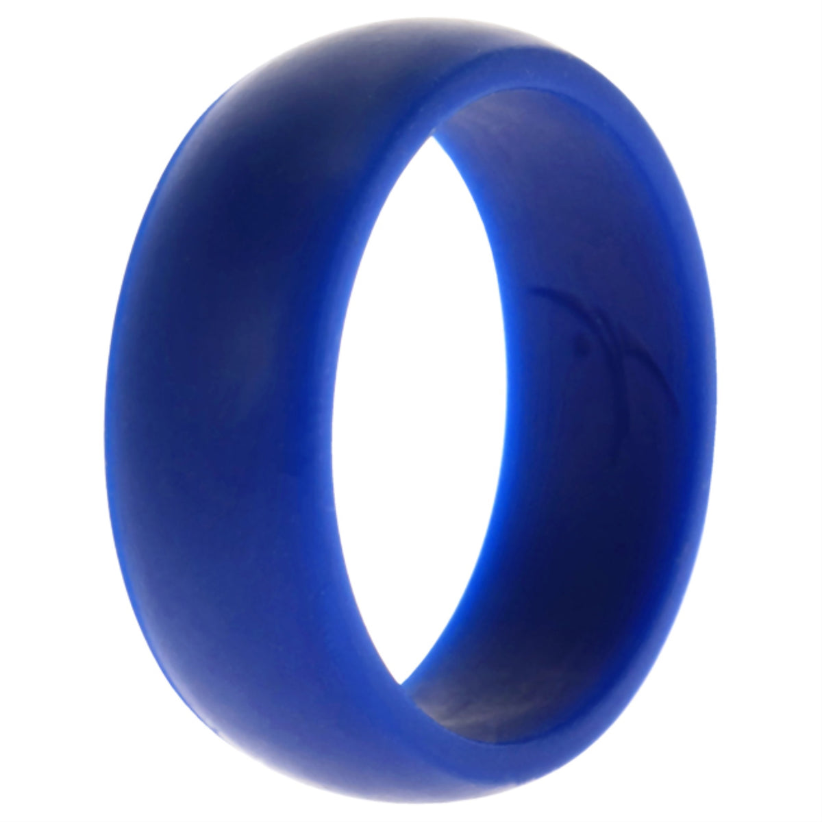 Silicone Wedding Ring Dome Style  Blue by ROQ for Men  14 mm Ring