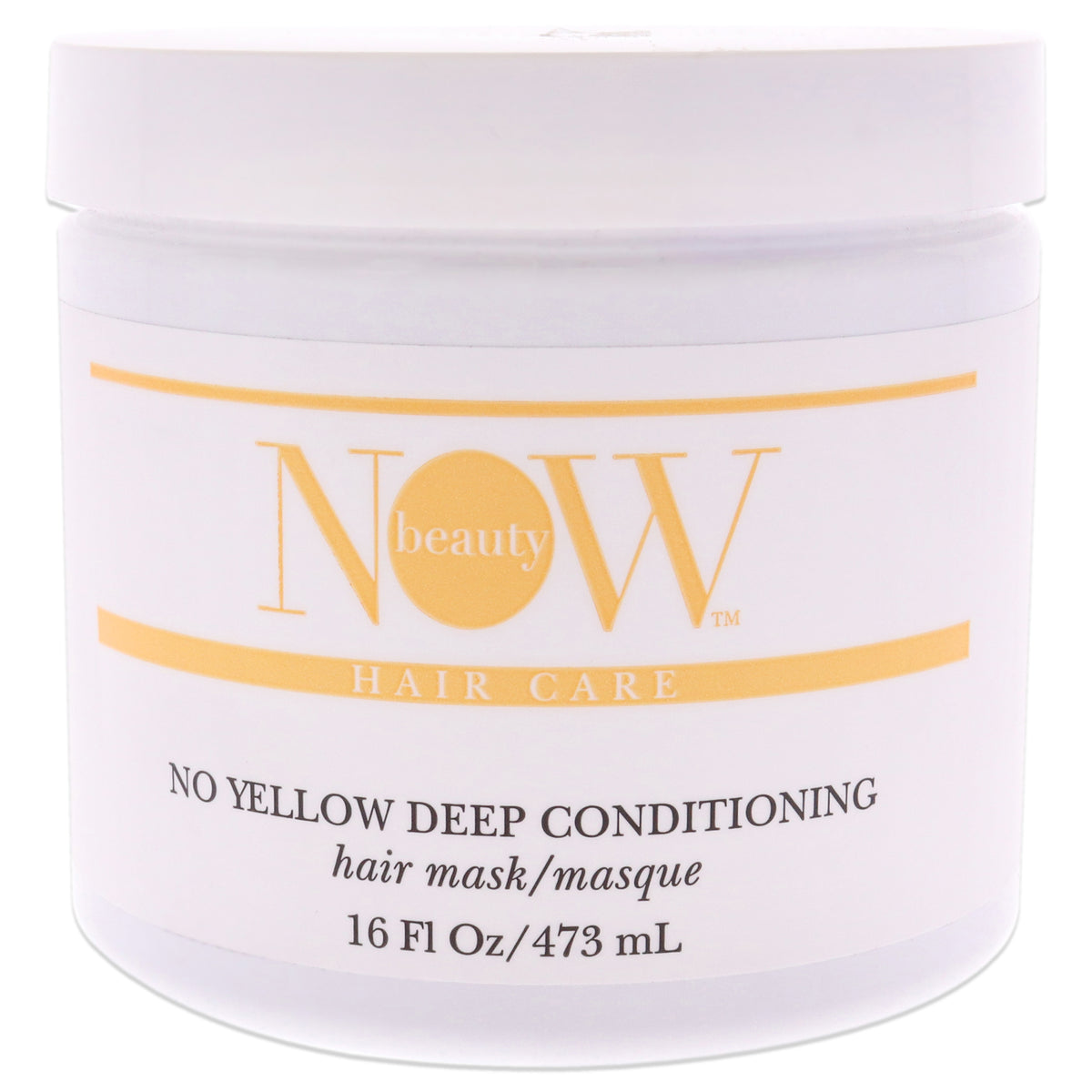 No Yellow Deep Conditioning Hair Mask by NOW Beauty for Unisex  16 oz Masque