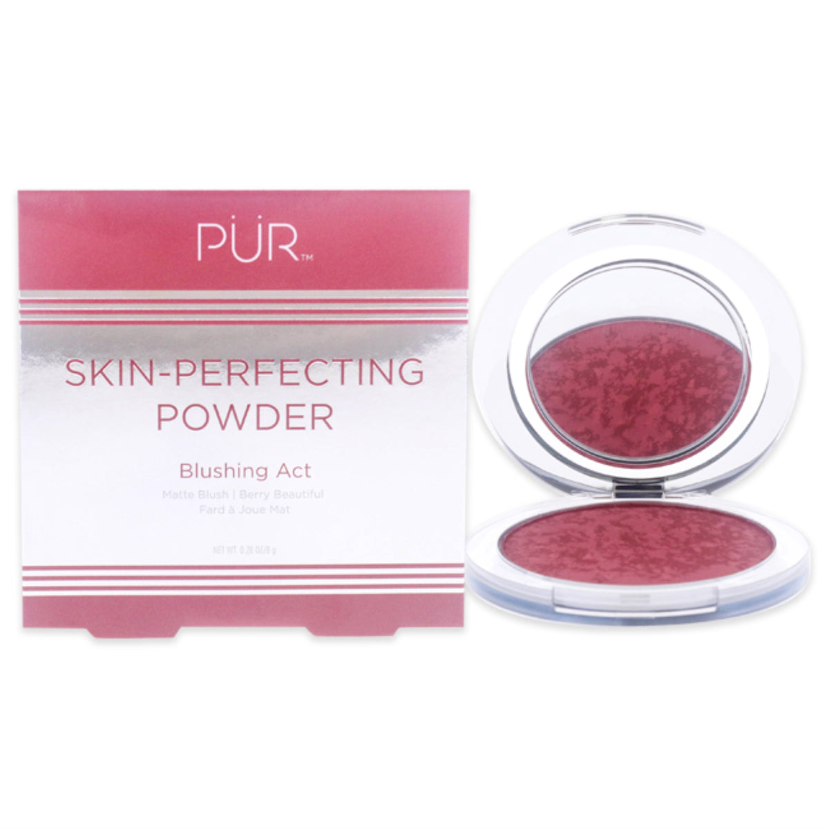 Blushing Act Skin Perfecting Powder  Berry Beautiful by Pur Cosmetics for Women  028 oz Powder