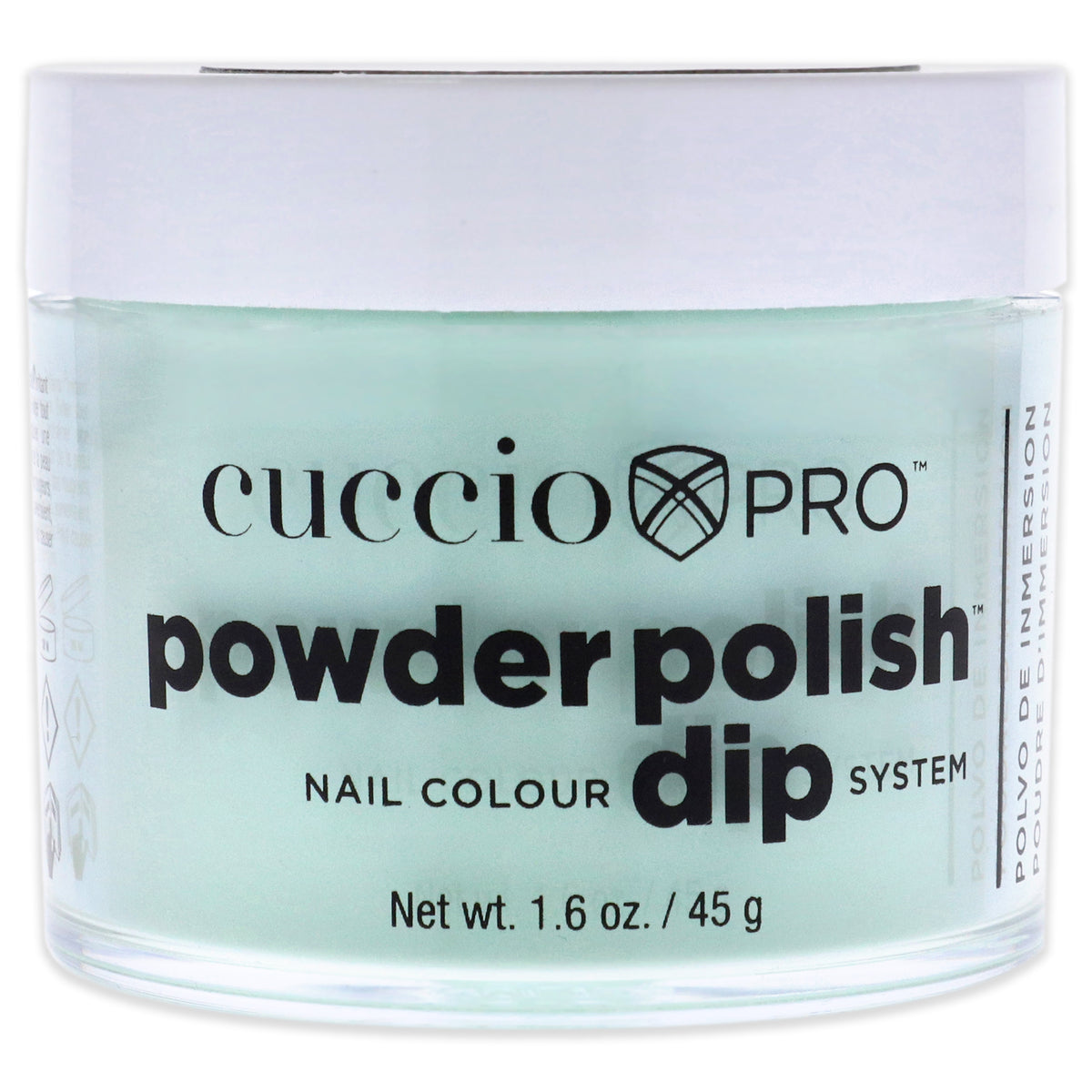 Pro Powder Polish Nail Colour Dip System  Mint Sorbet by Cuccio Colour for Women  16 oz Nail Powder