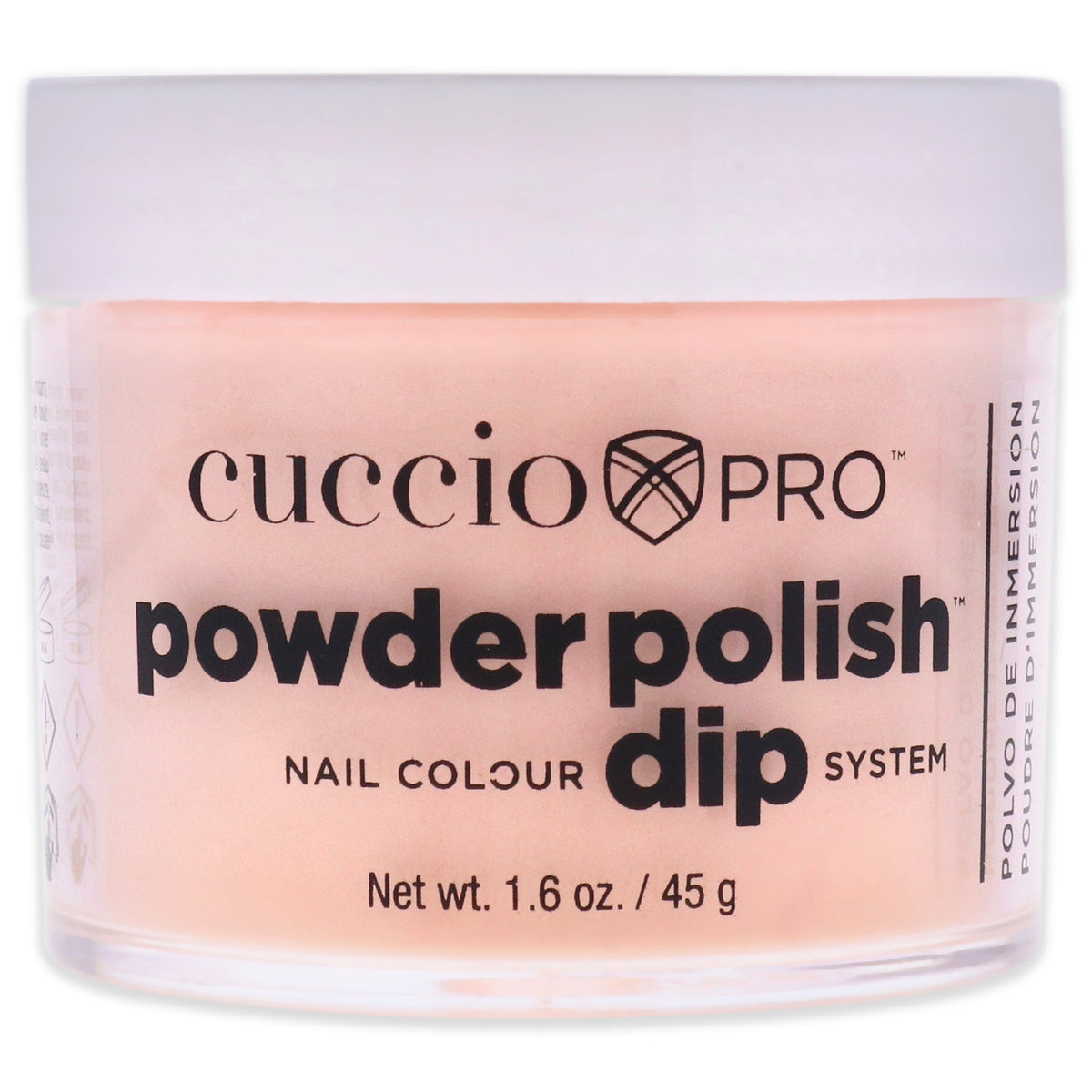 Pro Powder Polish Nail Colour Dip System  Peach Sorbet by Cuccio Colour for Women  16 oz Nail Powder