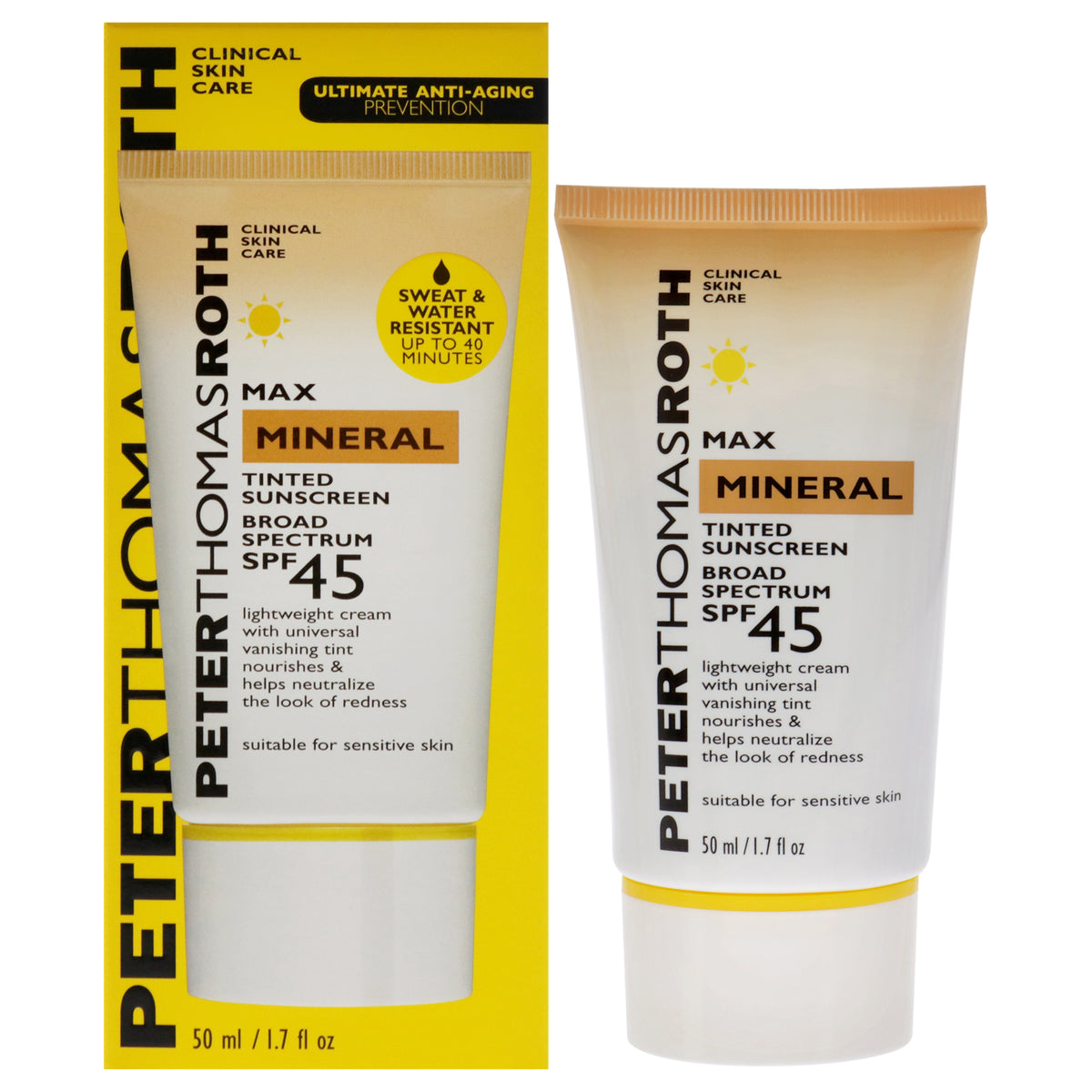 Max Mineral Tinted Sunscreen SPF 45 by Peter Thomas Roth for Unisex  17 oz Sunscreen