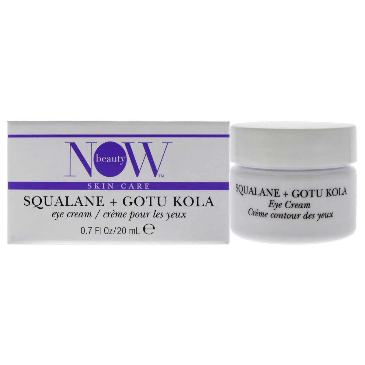 Squalane Plus Gotu Kola Eye Cream by NOW Beauty for Unisex  07 oz Cream