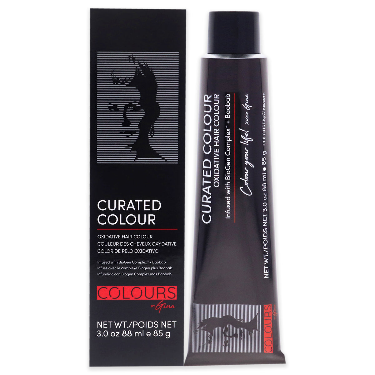 Curated Colour  1111BB Deepest Black by Colours By Gina for Unisex  3 oz Hair Color