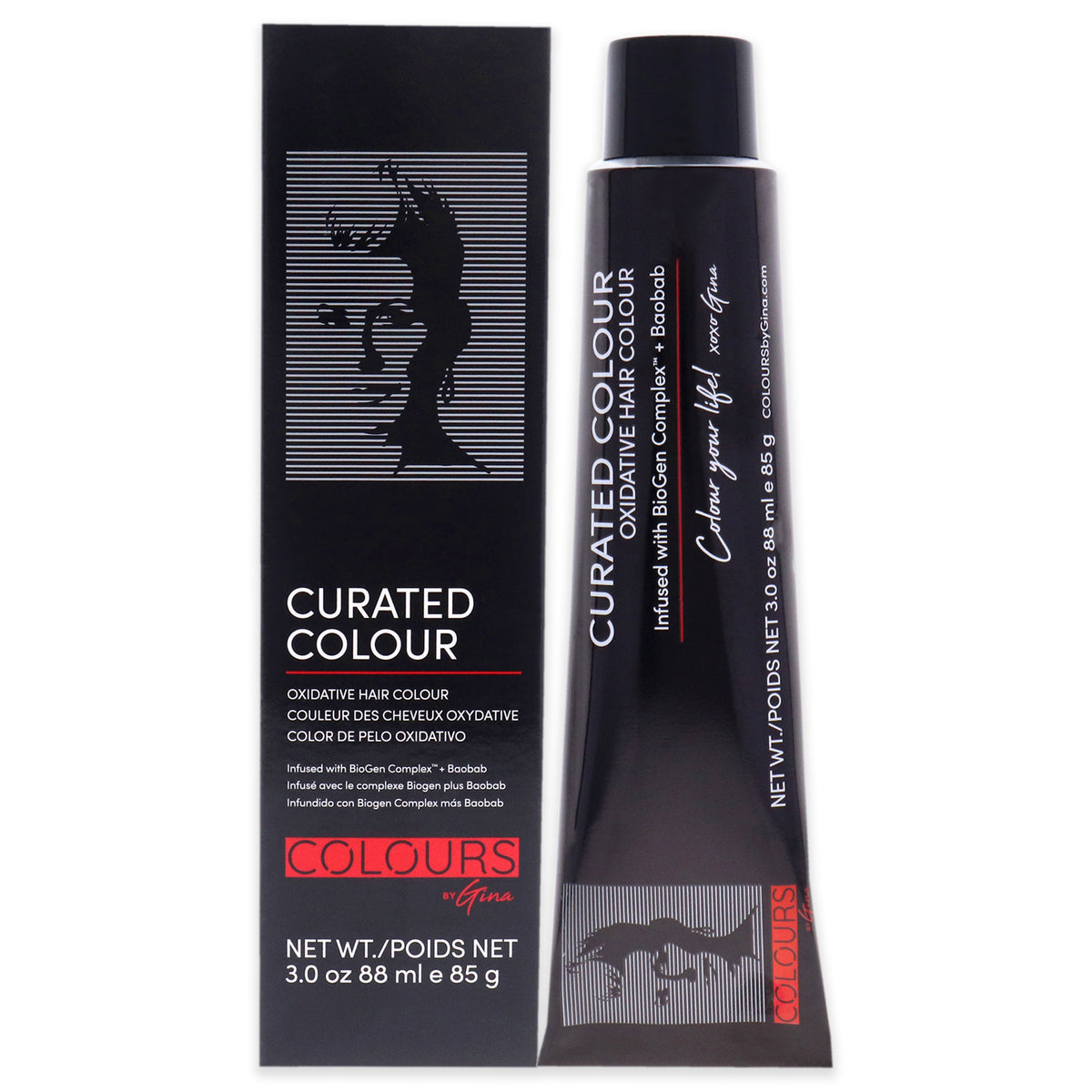 Curated Colour  202N Darkest Natural Brown by Colours By Gina for Unisex  3 oz Hair Color