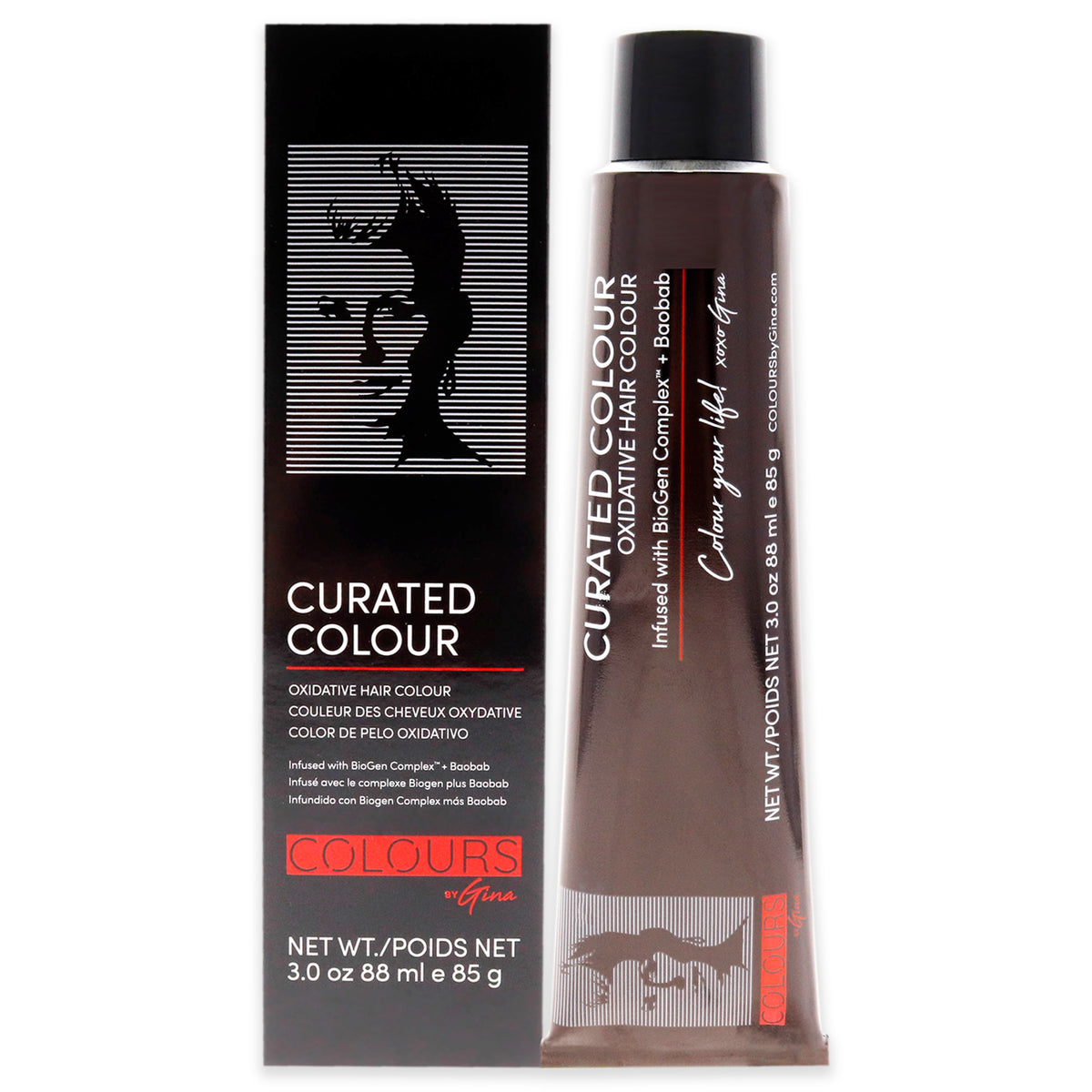 Curated Colour  5355GM Light Golden Mahogany by Colours By Gina for Unisex  3 oz Hair Color