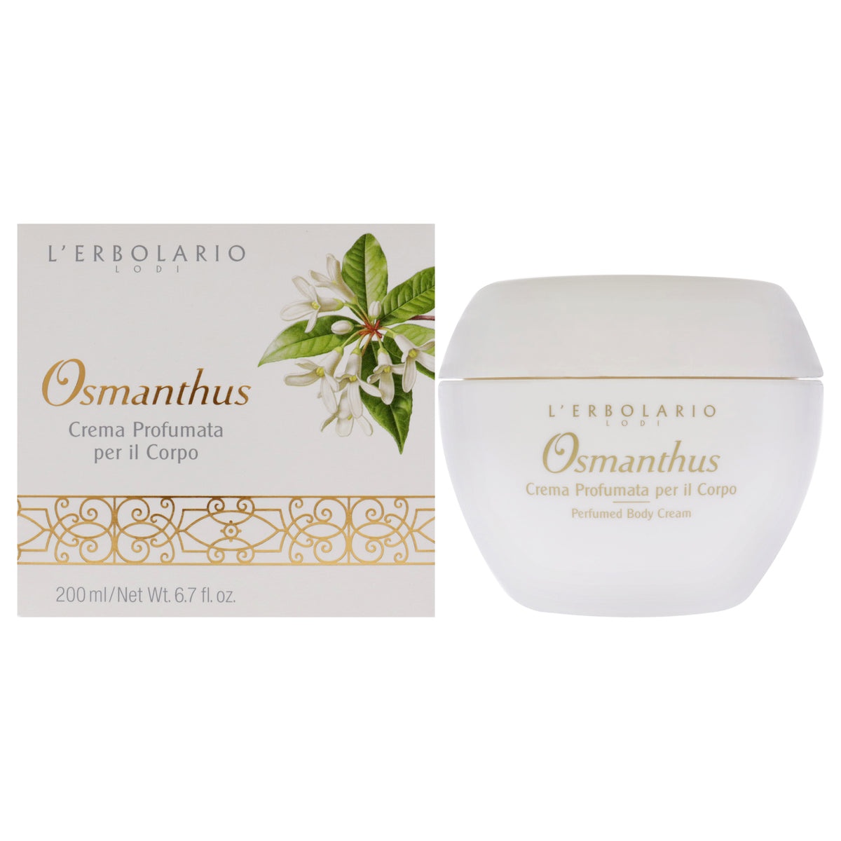 Perfumed Body Cream  Osmanthus by LErbolario for Unisex  67 oz Body Cream