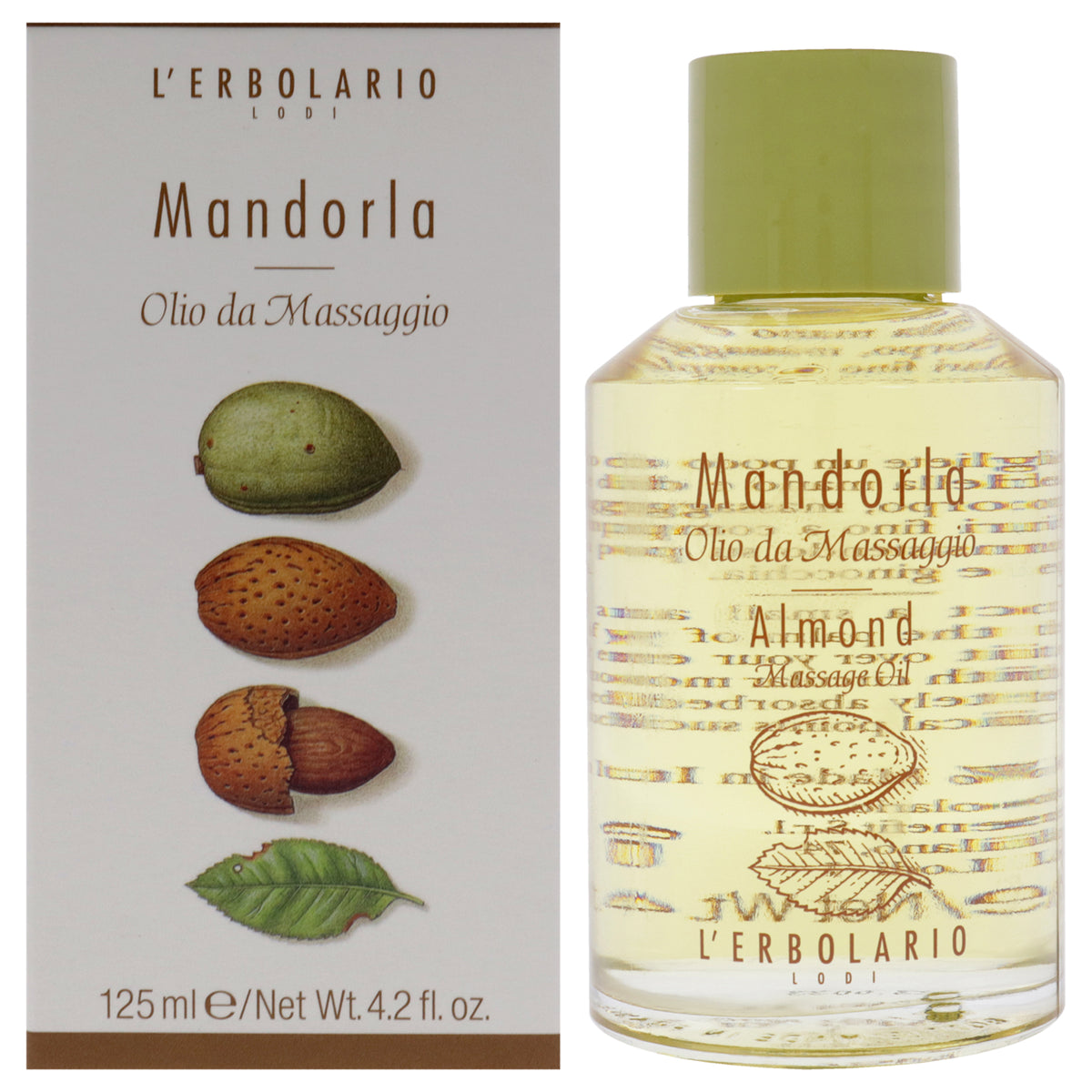 Massage Oil  Almond by LErbolario for Unisex  42 oz Oil