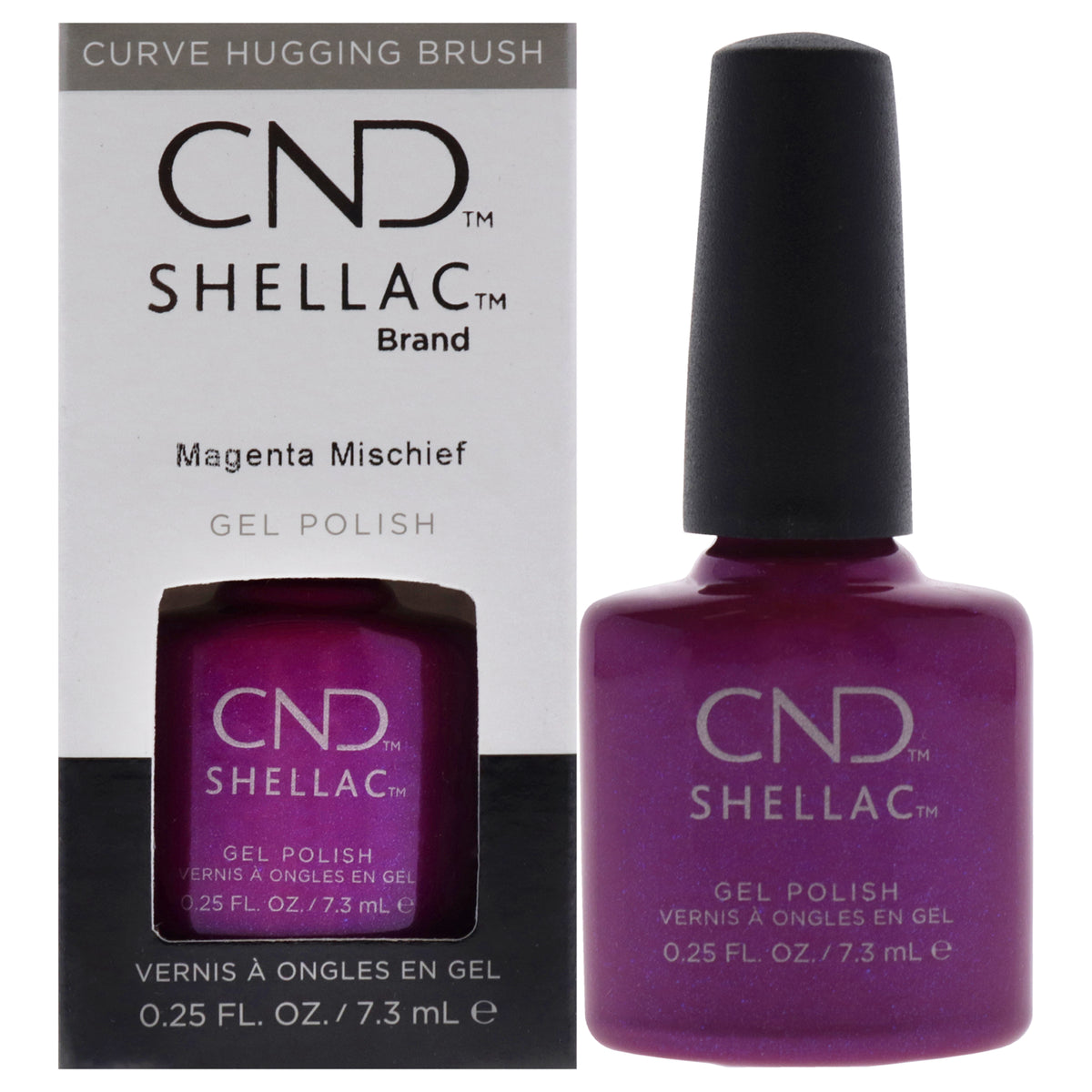 Shellac Nail Color  Magenta Mischief by CND for Women  025 oz Nail Polish