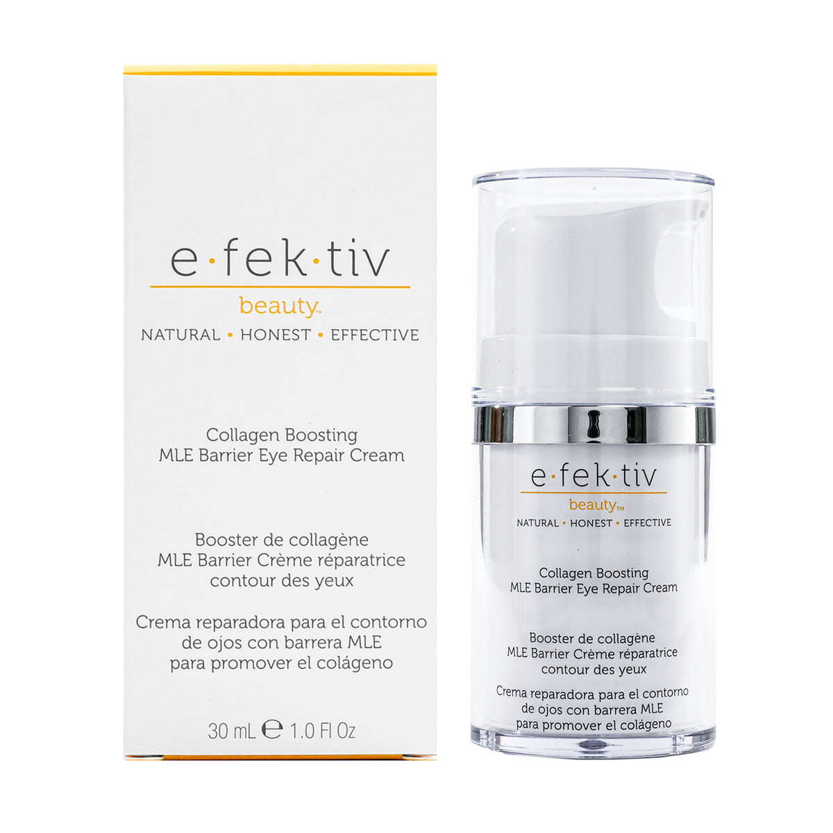 Collagen Boosting MLE Barrier Eye Repair Cream by efektiv for Unisex  1 oz Serum