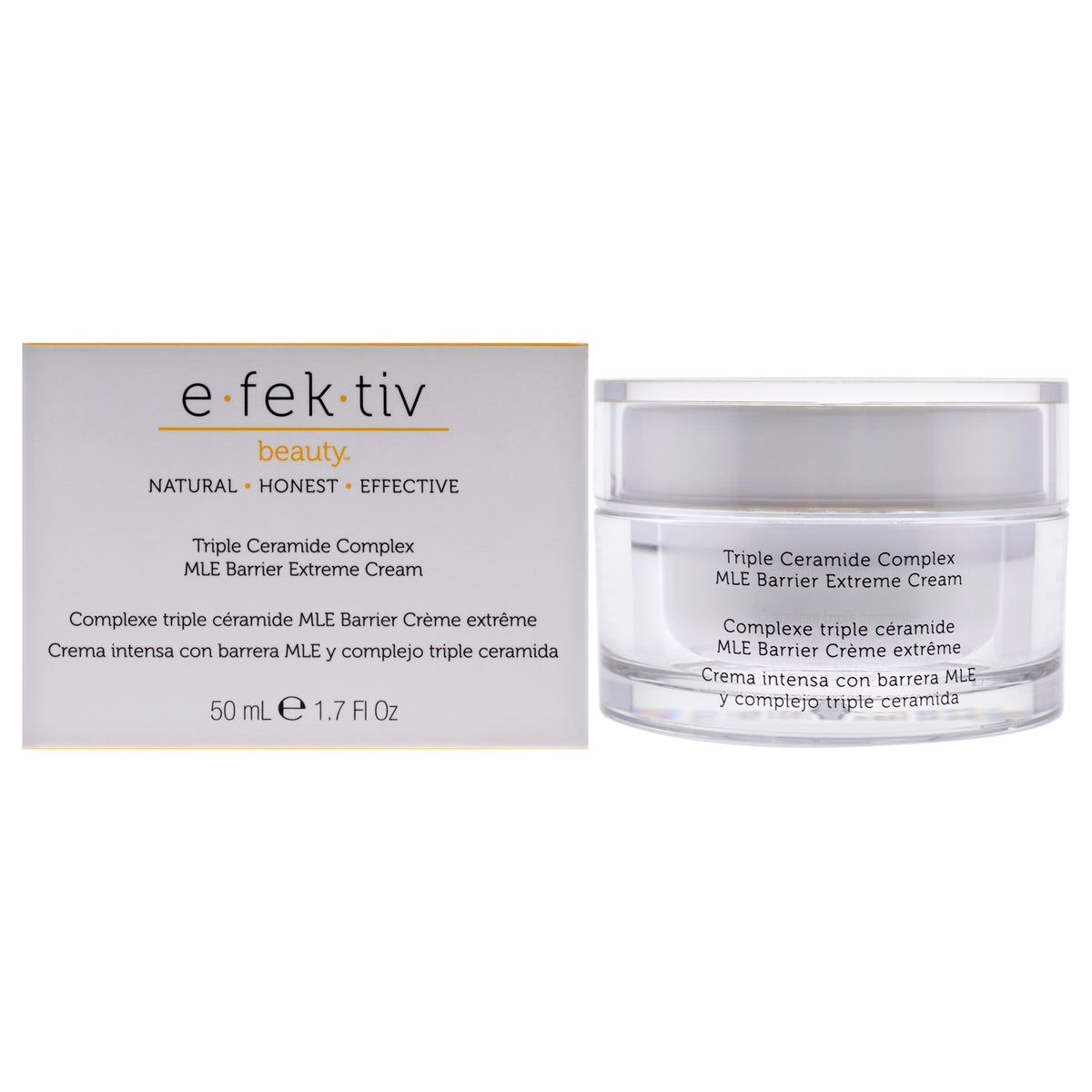 Triple Ceramide Complex MLE Barrier Extreme Cream by efektiv for Unisex  17 oz Cream