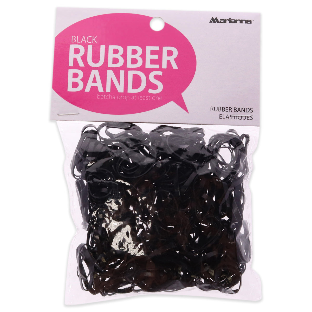 Rubber Bands  Black by Marianna for Women  250 Count Hair Tie