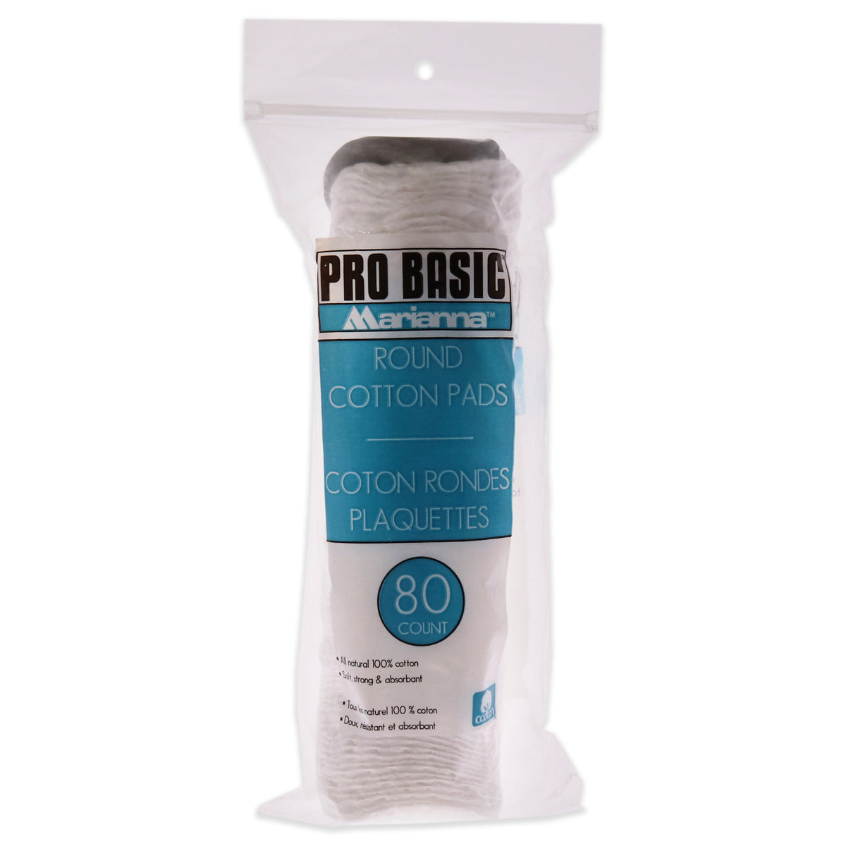 Pro Basic Round Cotton Pads by Marianna for Unisex  80 Pc Pads