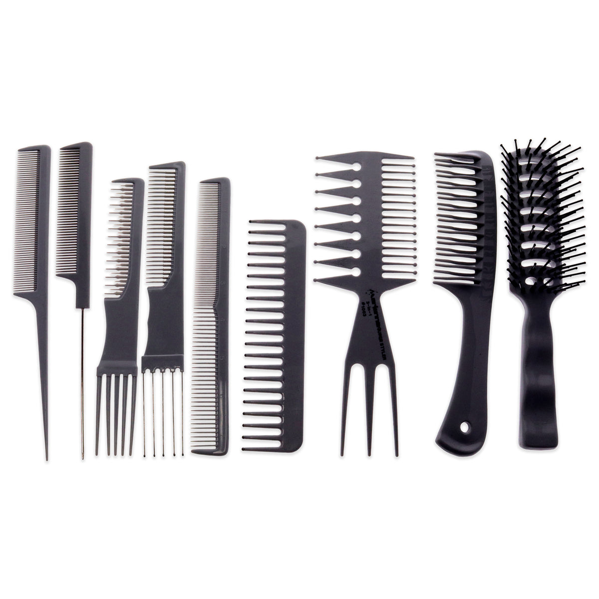 Professional Plastic Comb and Brush Set by Marianna for Unisex  9 Pc Beauty Comb  Tail Comb  Hip Comb  Pro Tangle Hair Styler W