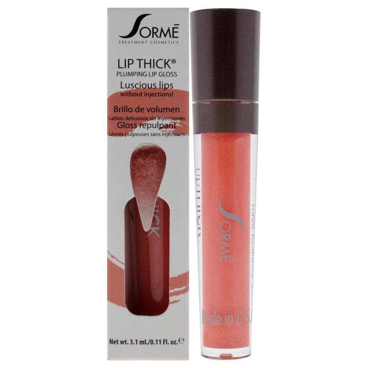 Lip Thick Plumping Lip Gloss  Blinki by Sorme Cosmetics for Women  011 oz Lip Gloss