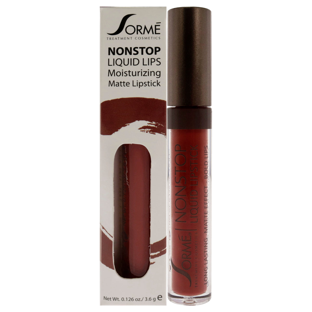 Nonstop Moisturizing Matte Liquid Lipstick  273 Enchanted by Sorme Cosmetics for Women  0126 oz Lipstick