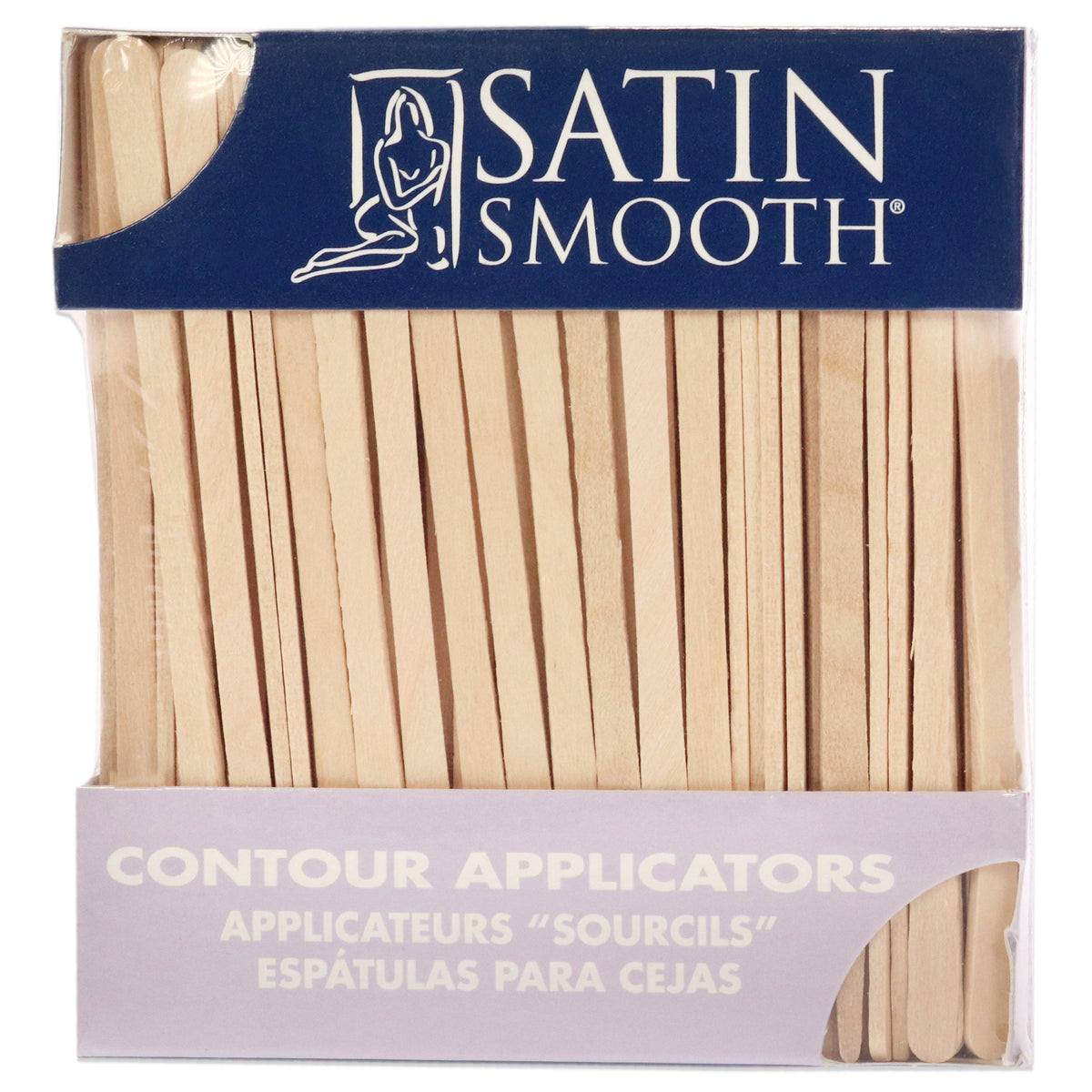 Contour Applicators by Satin Smooth for Women  200 Pc Sticks