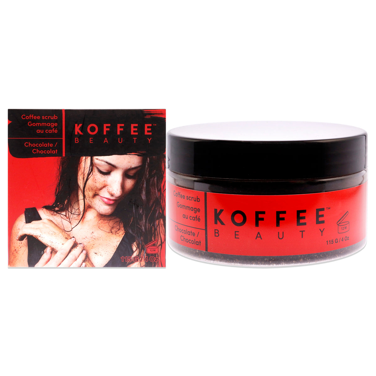 Coffee Scrub  Chocolate by Koffee Beauty for Unisex  4 oz Scrub