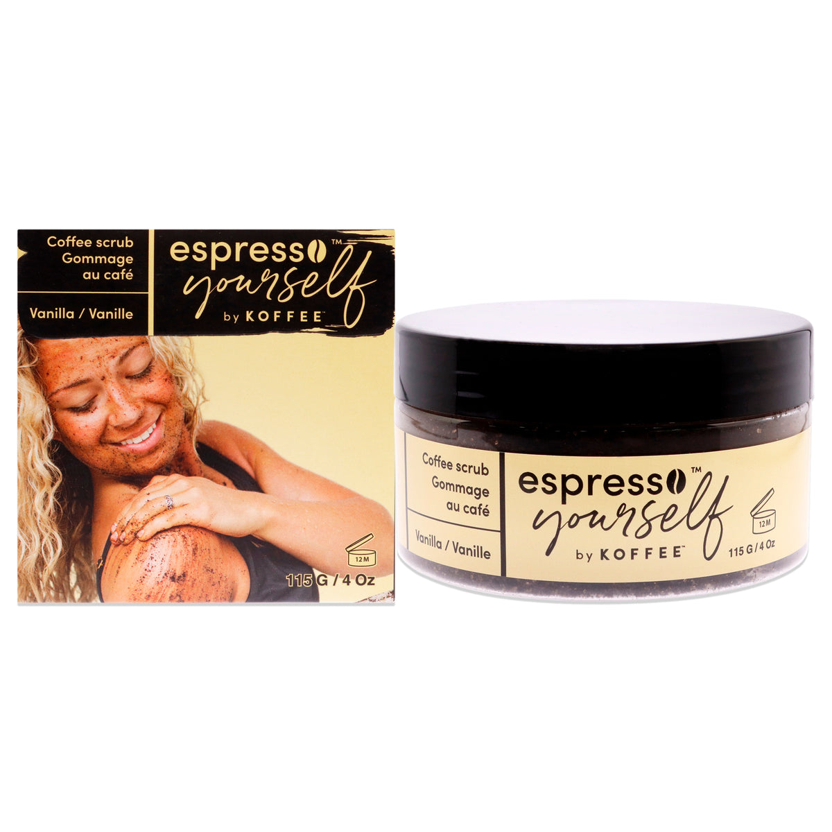 Coffee Scrub  Vanilla by Koffee Beauty for Unisex  4 oz Scrub