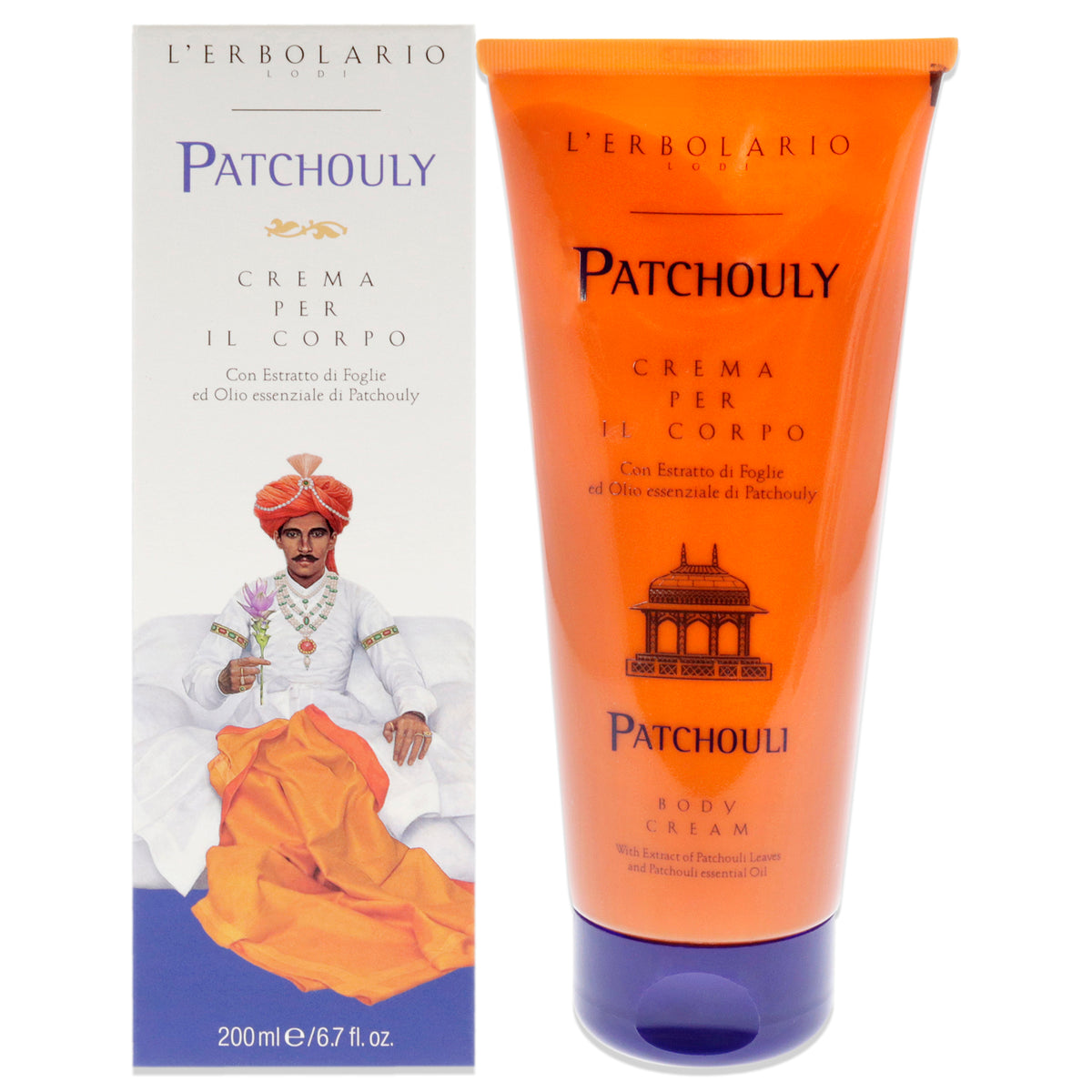 Patchouly Body Cream by Lerbolario for Unisex  67 oz Cream