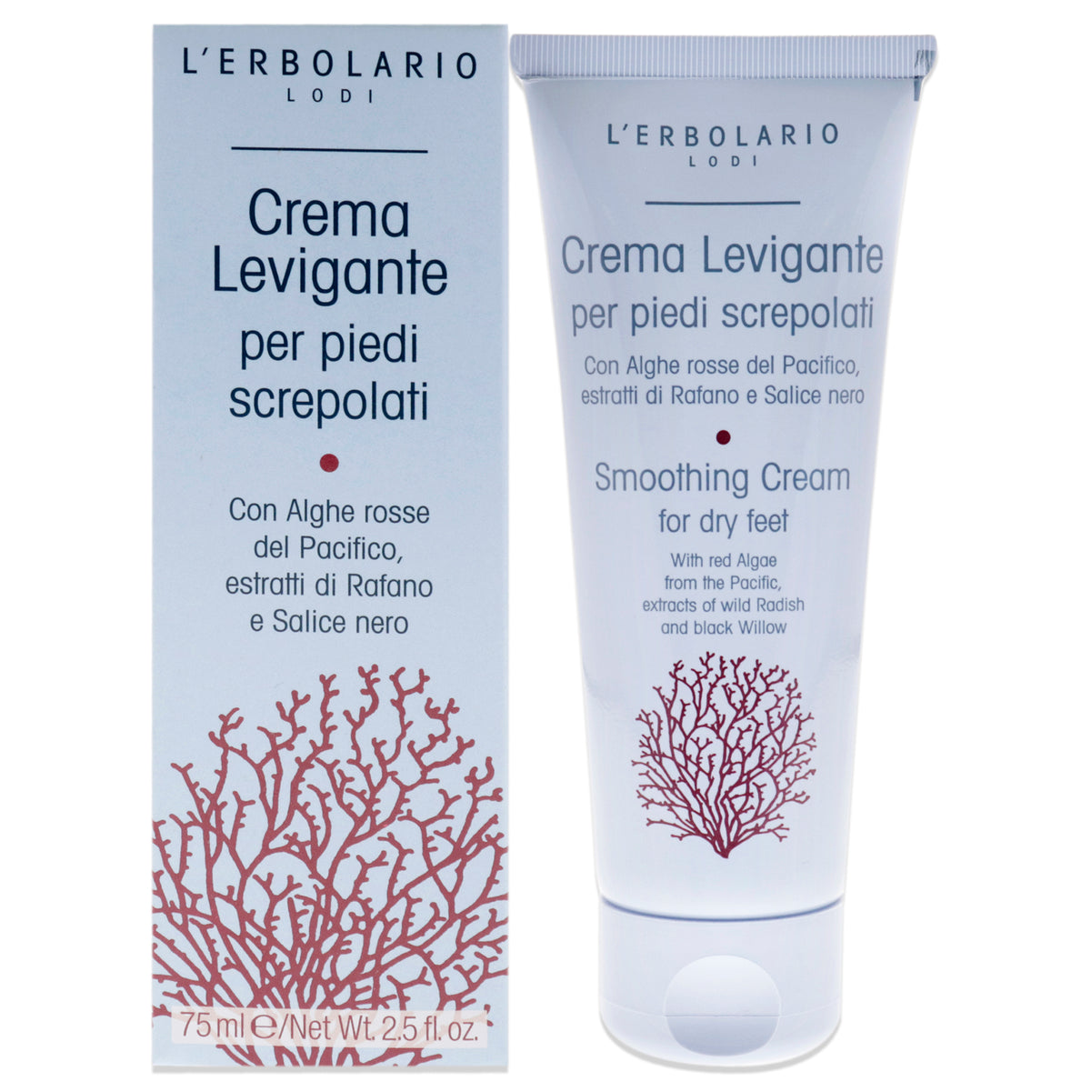 Smoothing Cream for Cracked Feet by Lerbolario for Unisex  25 oz Cream