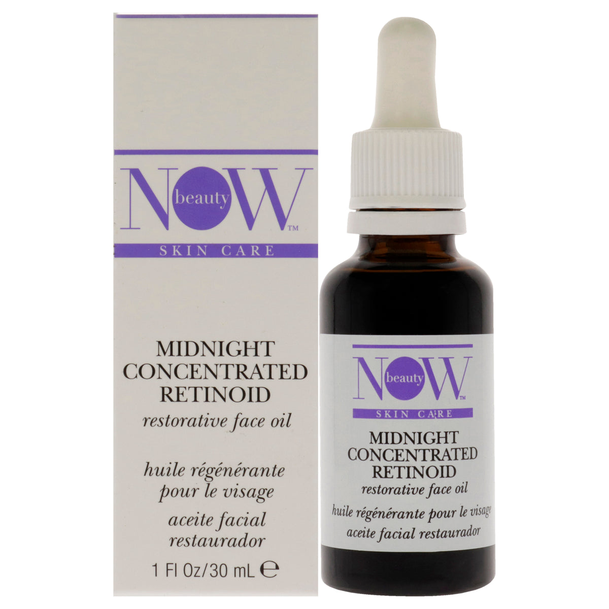 Midnight Concentrated Retinoid Restorative Face Oil by NOW Beauty for Unisex  1 oz Oil