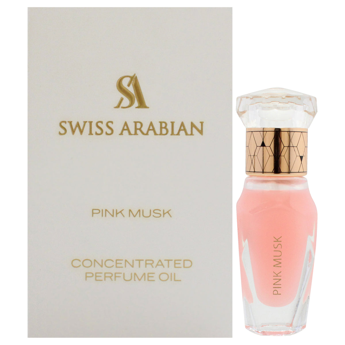 Pink Musk by Swiss Arabian for Unisex  04 oz Perfume Oil Mini