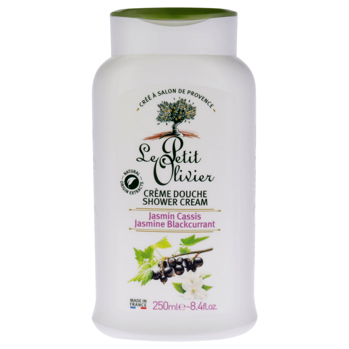 Shower Cream  Jasmine Blackcurrant by Le Petit Olivier for Unisex  84 oz Shower Cream