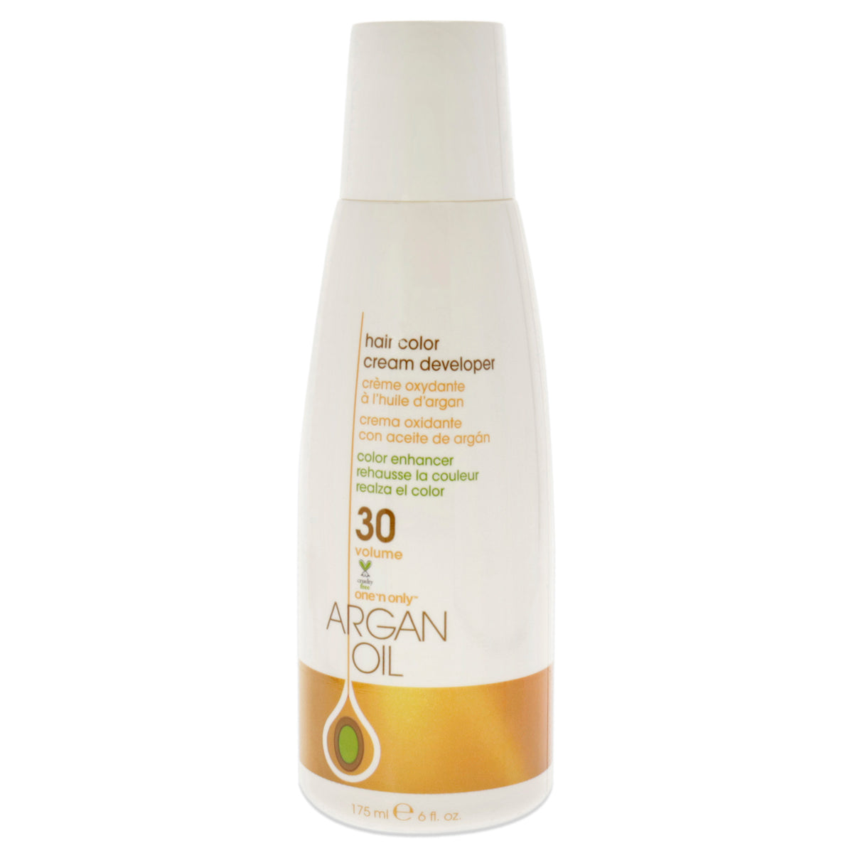 Argan Oil Hair Color Cream Developer  30 Volume by One n Only for Unisex  6 oz Lightener