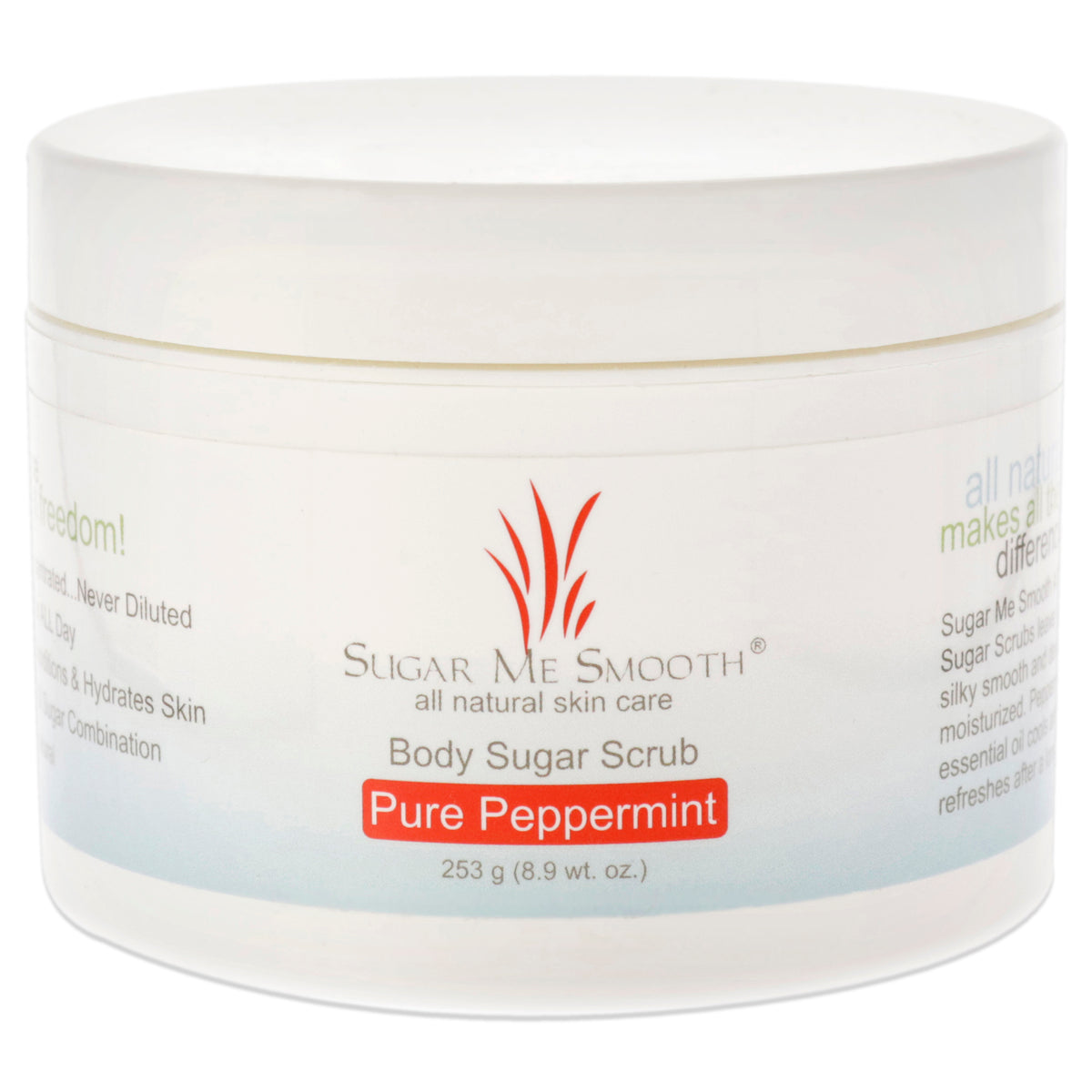 Body Scrub  Pure Peppermint by Sugar Me Smooth for Unisex  89 oz Scrub