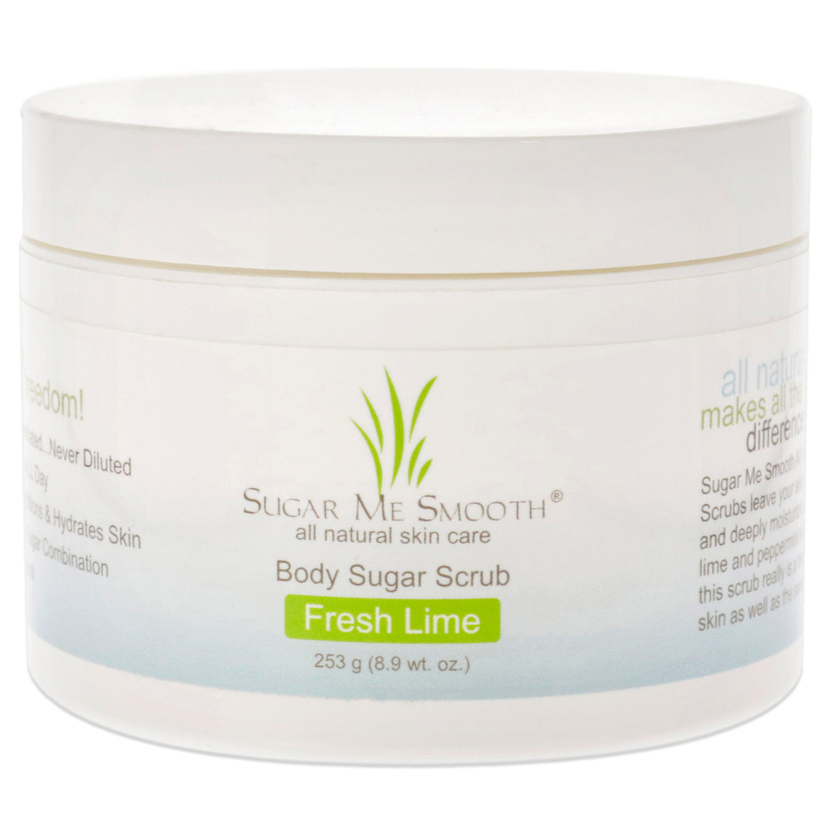 Body Sugar Scrub  Fresh Lime by Sugar Me Smooth for Unisex  89 oz Scrub