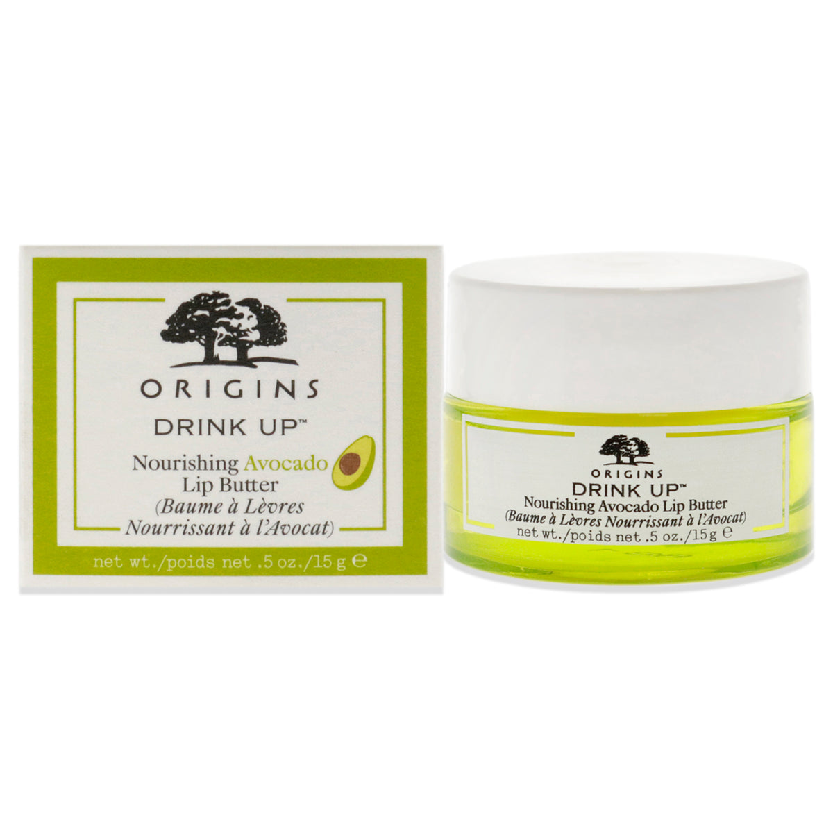 Drink Up Nourishing Avocado Lip Butter by Origins for Unisex  05 oz Lip Balm