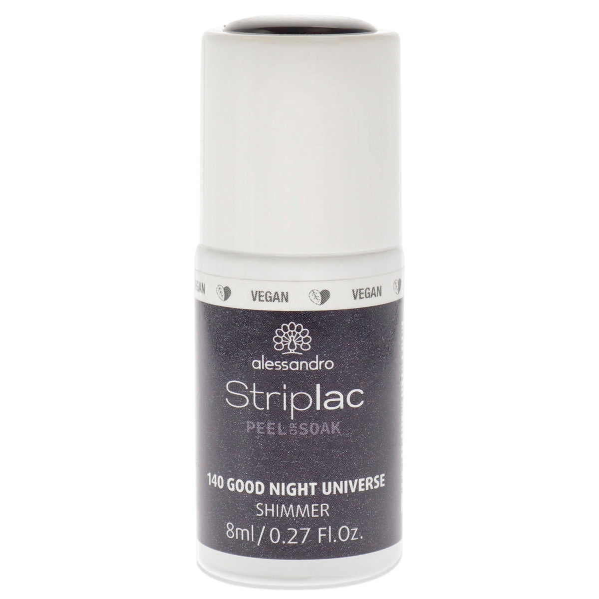 Striplac Peel or Soak Shimmer  140 Good Night Universe by Alessandro for Women  027 oz Nail Polish