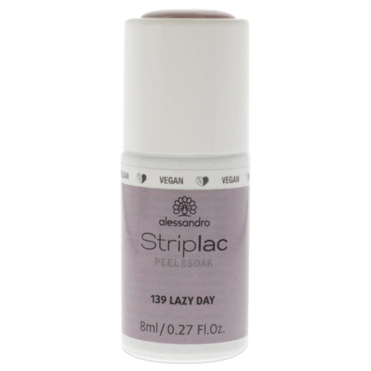 Striplac Peel or Soak  139 Lazy Day by Alessandro for Women  027 oz Nail Polish