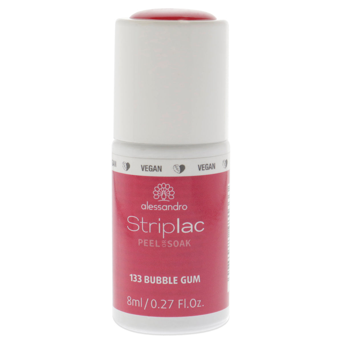 Striplac Peel or Soak  133 Bubble Gum by Alessandro for Women 027 oz Nail Polish