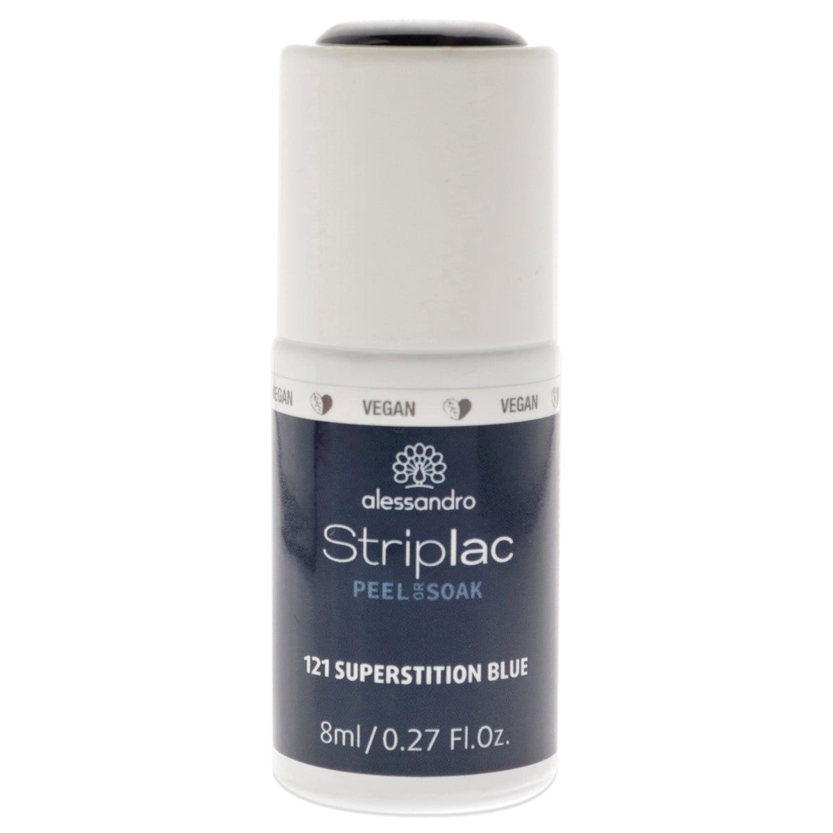 Striplac Peel or Soak  121 Superstition Blue by Alessandro for Women 027 oz Nail Polish