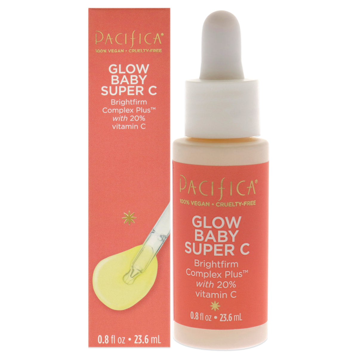 Glow Baby Super C Serum by Pacifica for Unisex  08 oz Serum