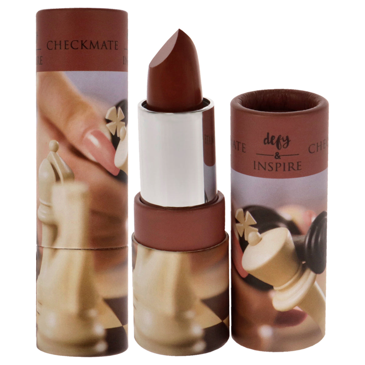 Cream Lipstick  03 CheckMate by Defy and Inspire for Women  0134 oz Lipstick