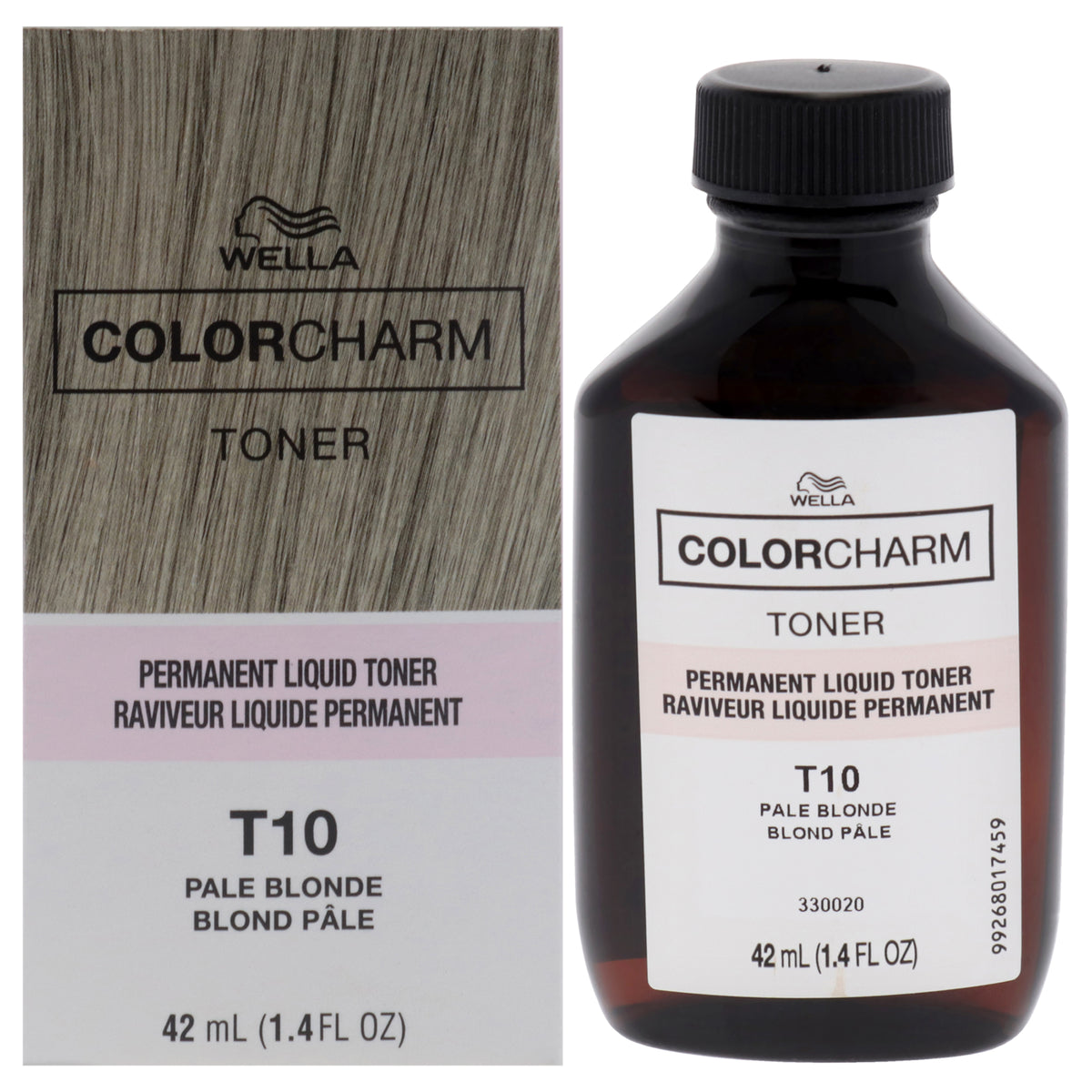 Color Charm Permanent Liquid Toner  T10 Pale Blonde by Wella for Unisex  14 oz Toner