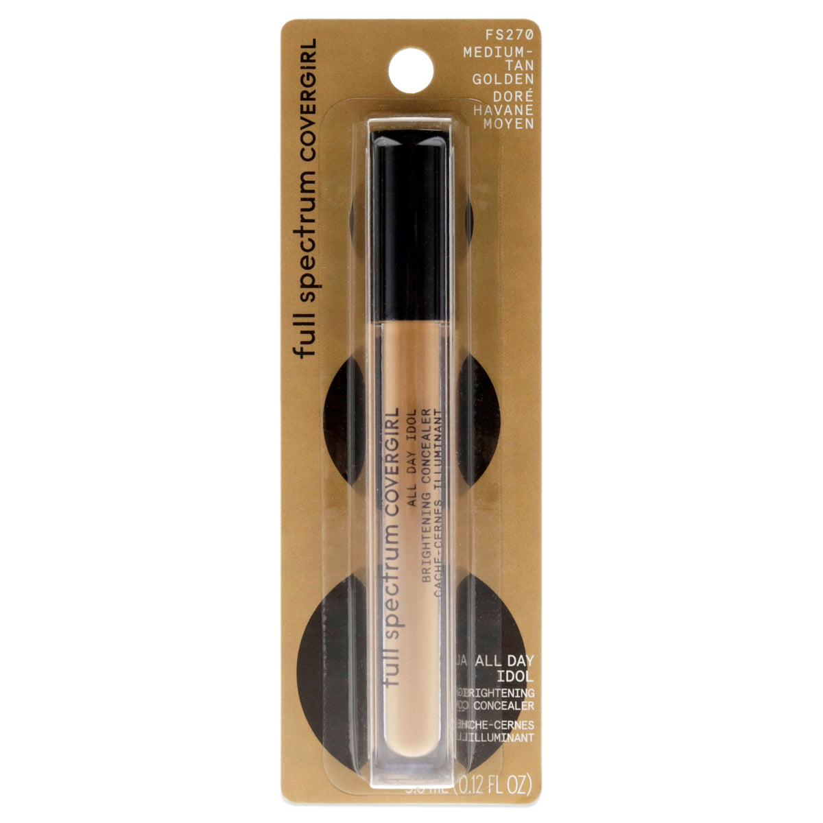 Full Spectrum All Day Idol  FS270 Medium Tan Golden by CoverGirl for Women  012 oz Concealer