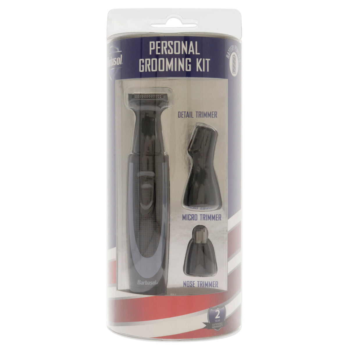 Personal Groomer Set by Barbasol for Men  3 Pc Foil Attachment  Ear and Nose Trimmer