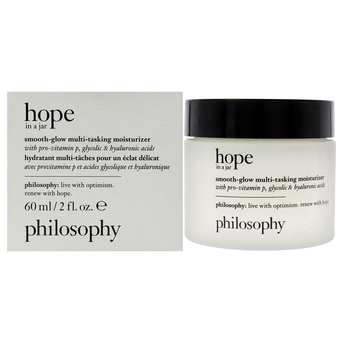 Hope In a Jar SmoothGlow MultiTasking Moisturizer by Philosophy for Unisex  2 oz Moisturizer