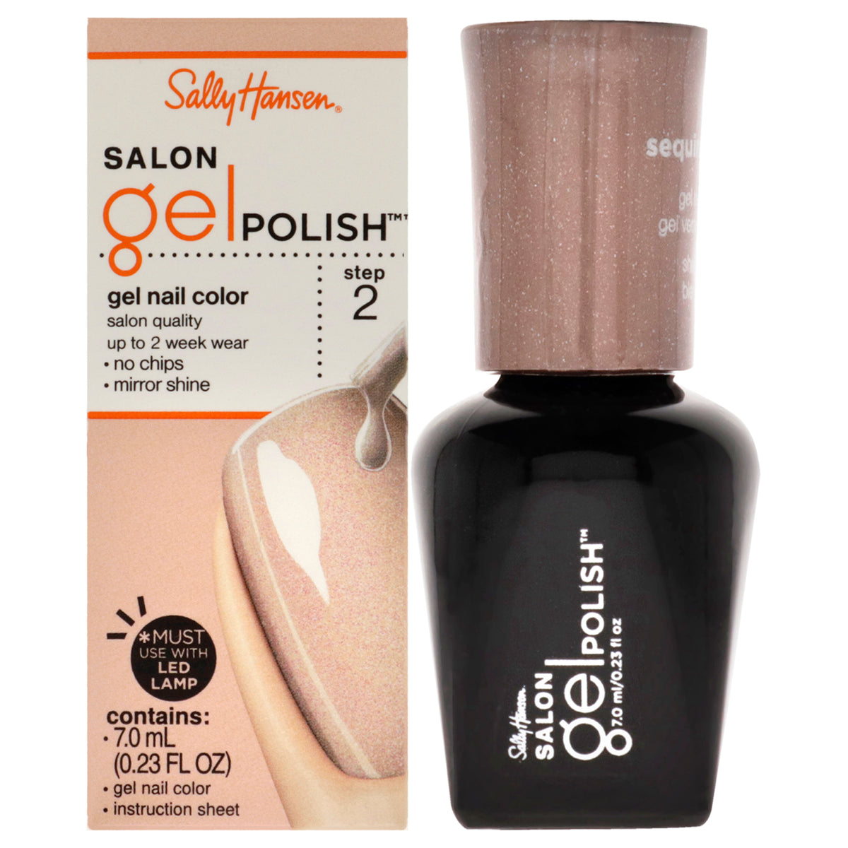 Salon Gel Polish  175 Sequin Stiletto by Sally Hansen for Women  023 oz Nail Polish